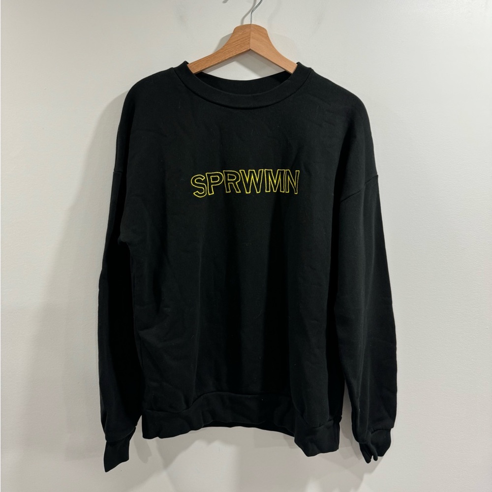 SPRWMN Women Logo Graphic Crewneck Sweater Size XS